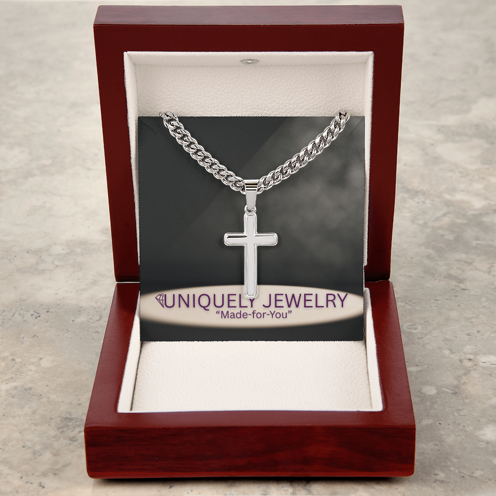 Cuban Link Chain with Artisan Cross