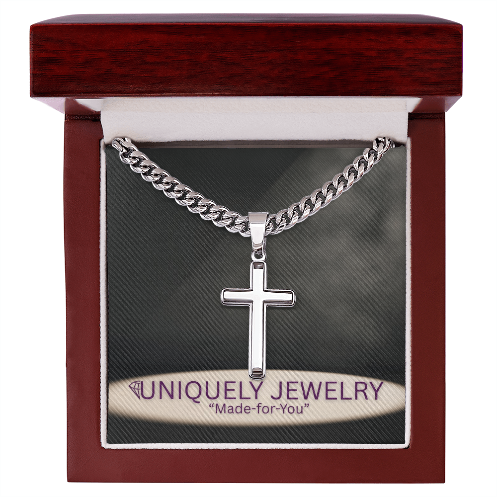 Cuban Link Chain with Artisan Cross