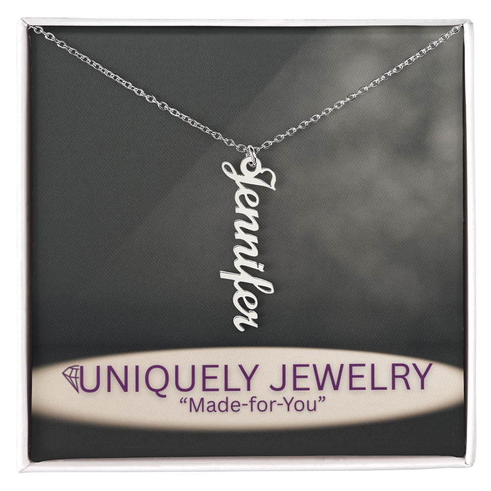 Multi Vertical Name Necklace