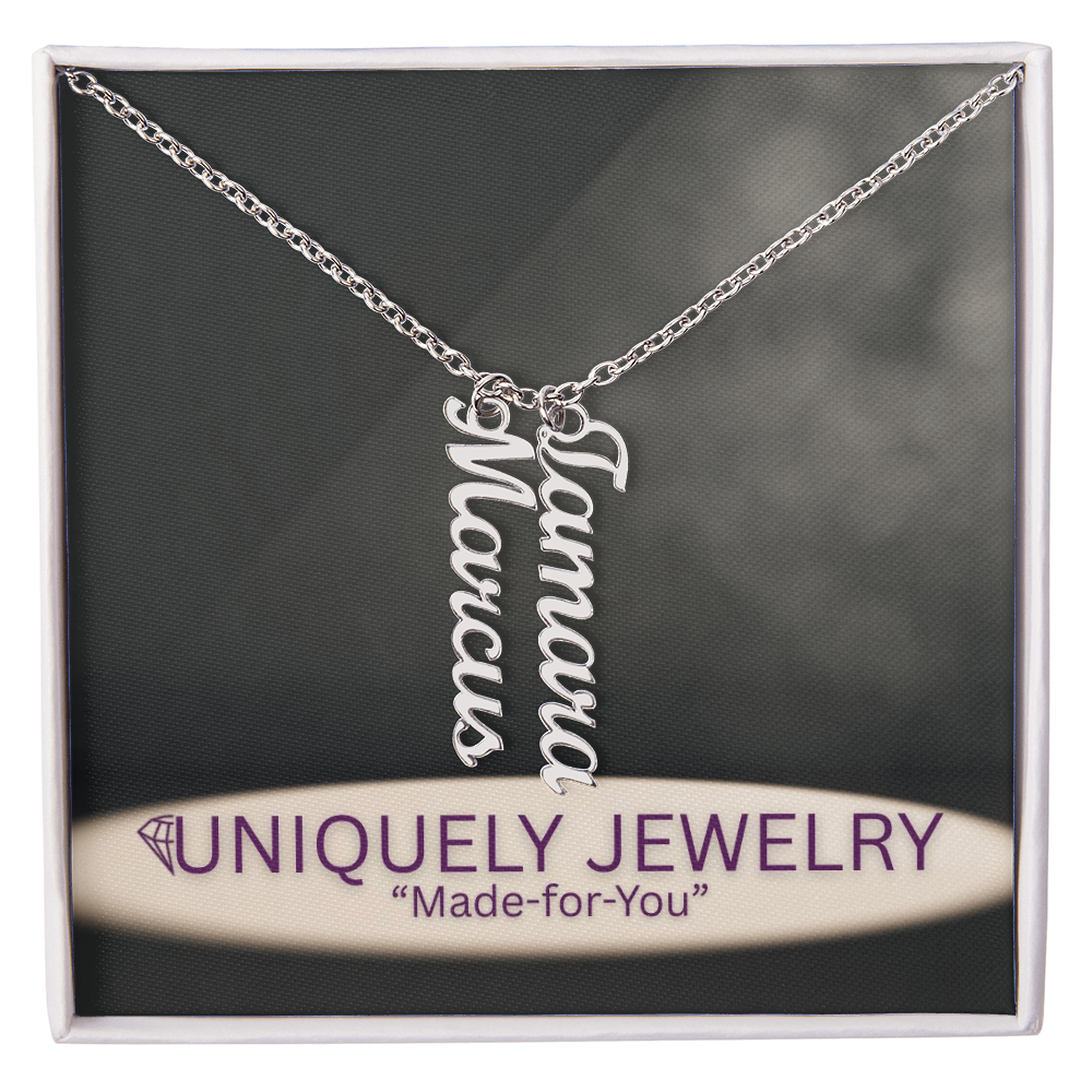 Multi Vertical Name Necklace