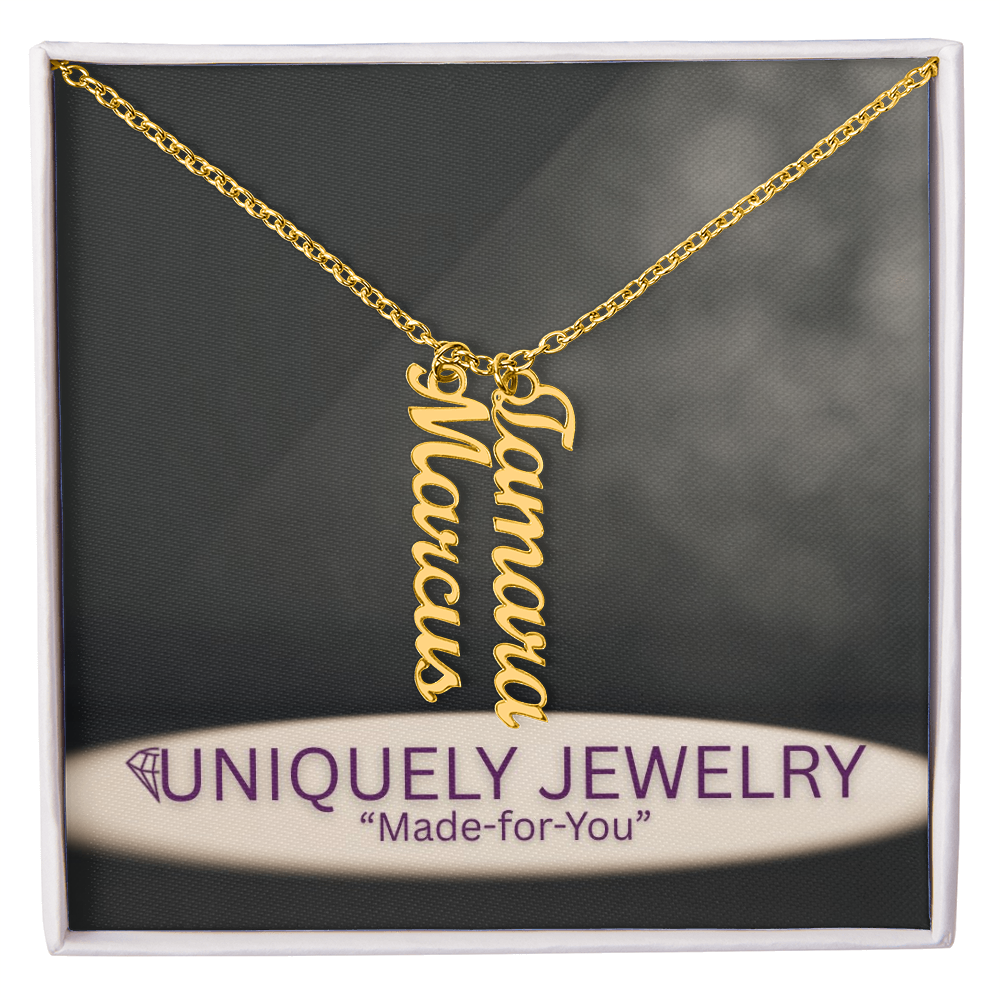 Multi Vertical Name Necklace