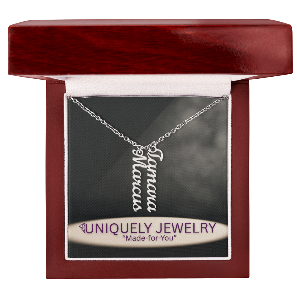 Multi Vertical Name Necklace