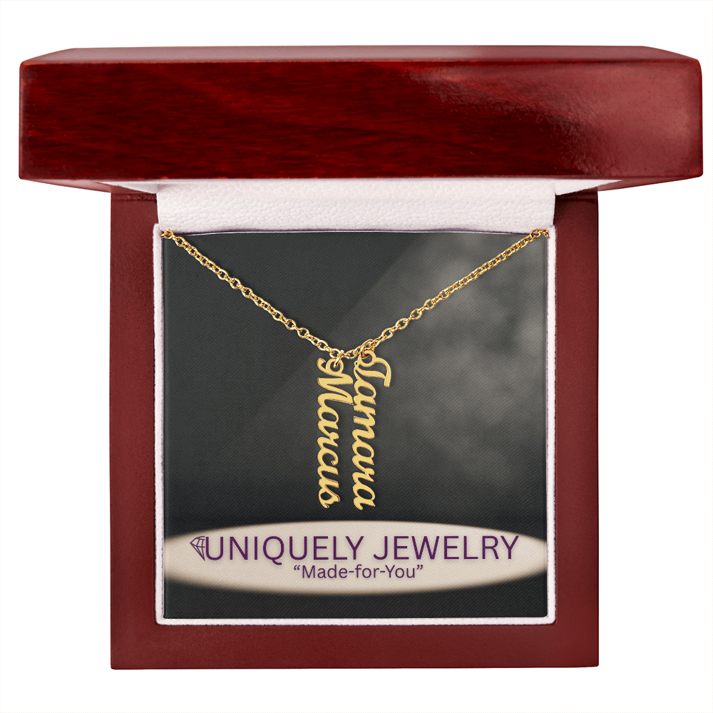Multi Vertical Name Necklace