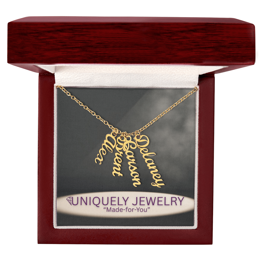 Multi Vertical Name Necklace